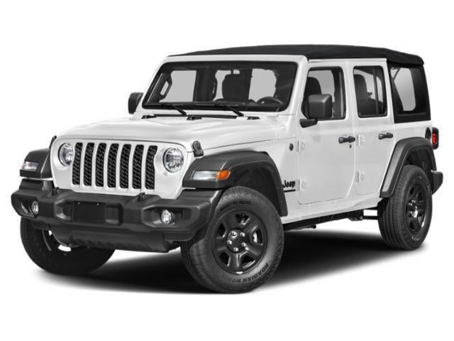 2026 Jeep Wrangler 4-Door Sport in Bright White Clearcoat — front three-quarter view