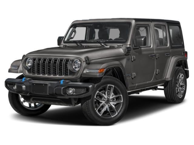 2025 Jeep Wrangler 4xe Willys 4xe in Granite Crystal Metallic Clearcoat — front three-quarter view