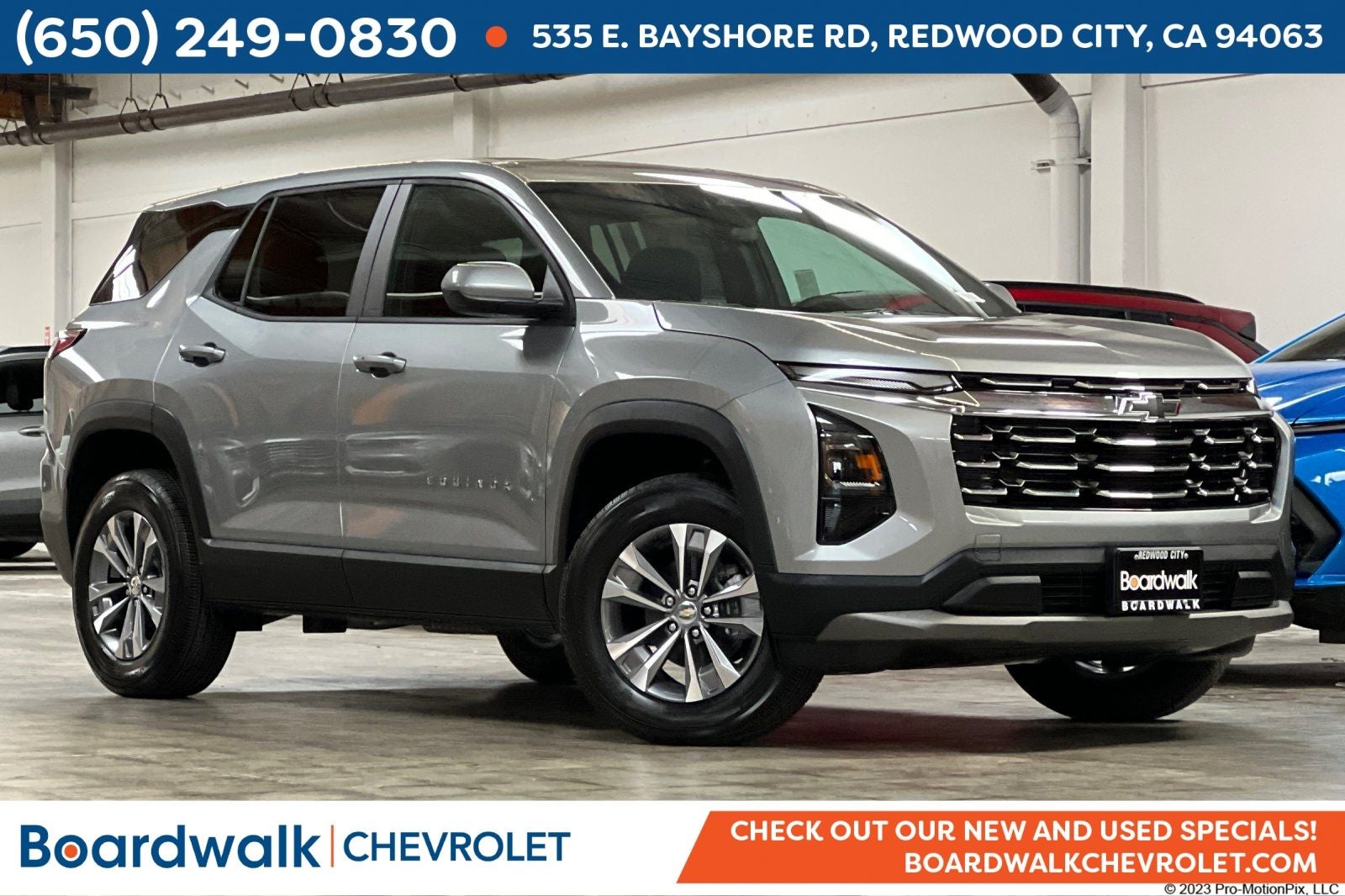 2026 Chevrolet Equinox FWD LT in Sterling Gray Metallic — front three-quarter view