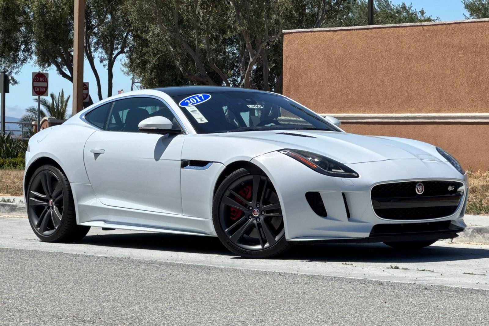 2017 Jaguar F-TYPE S British Design Edition in Glacier White Metallic — front three-quarter view