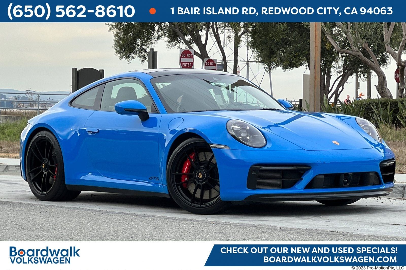 2024 Porsche 911 Carrera GTS in Blue — front three-quarter view